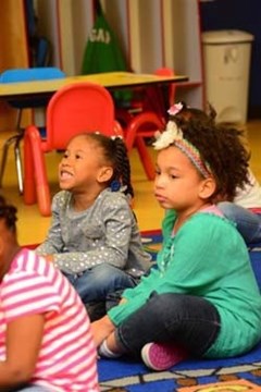 Students of Child Development Laboratory Center engaged during a class activity