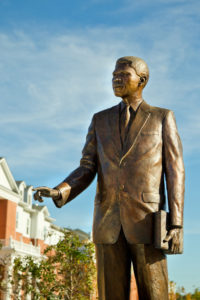 Medgar Evers statue on the campus of Alcorn State University