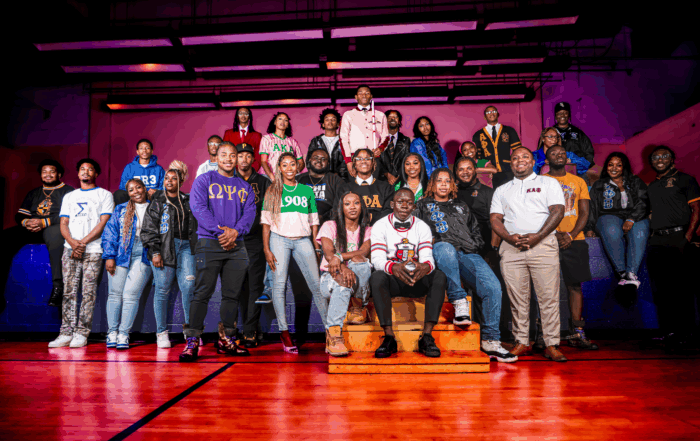 Alcorn Greek group photo.