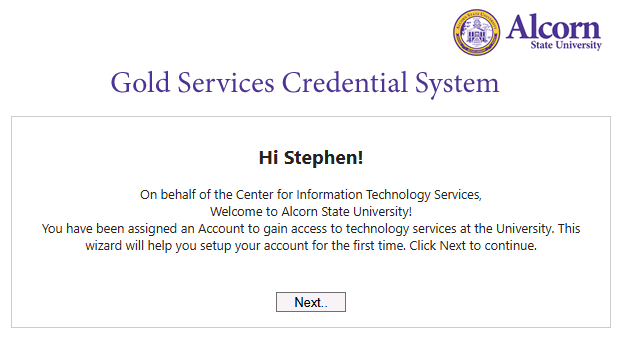 Acceptable use policy review screen