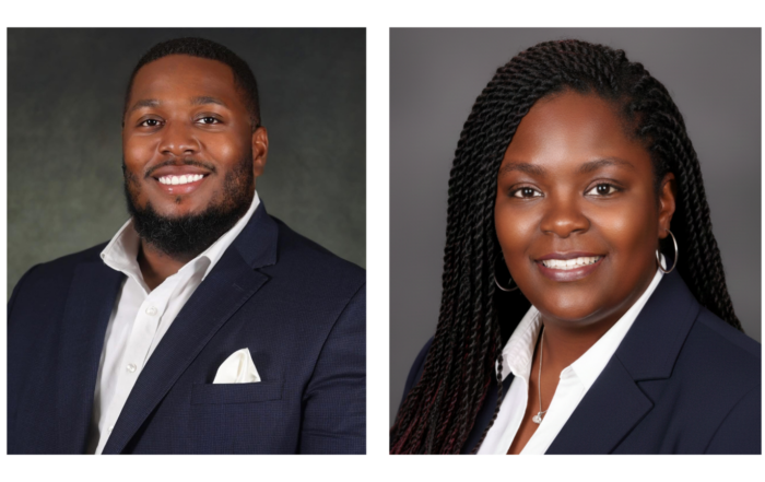 Larry Walker, graphic reproductions specialist, and Dr. Vickey Williams, communications specialist, of Alcorn State University's Office of Land-Grant Communications, whose logo design was selected for the 2025 Association of 1890 Research Directors Symposium.