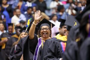 Graduate Studies students during commencement.