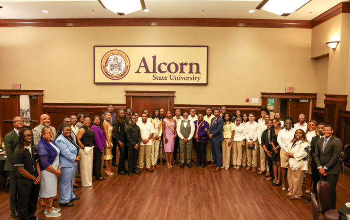 leadership conference attendees pictured in the gold room